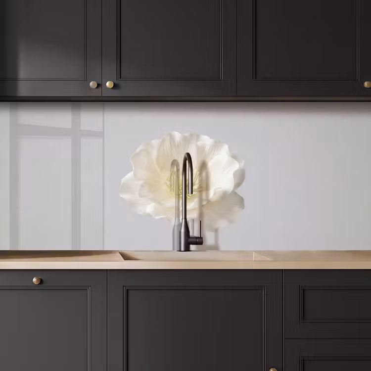 Keuken achterwand - Bloem - Minimalistisch -Wit — 6