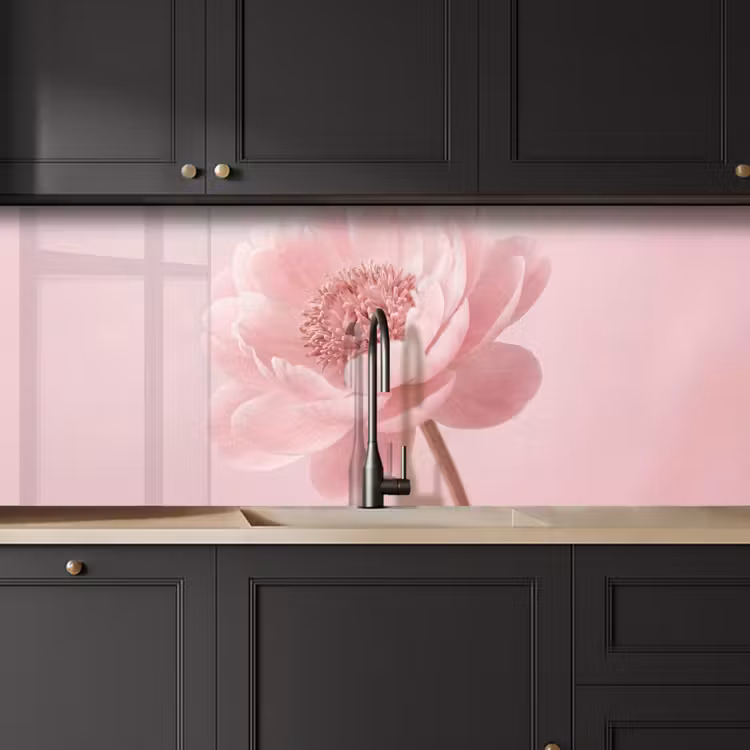 Keuken achterwand - Bloem - Pioenroos - Roze — 6