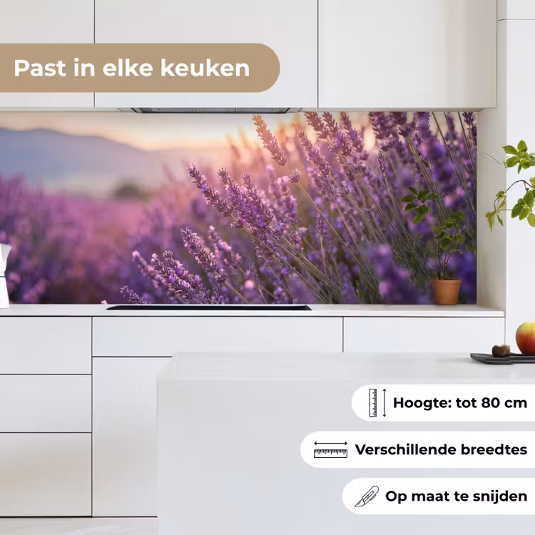 Keuken achterwand - Lavendel - Paars - Zonlicht — 7
