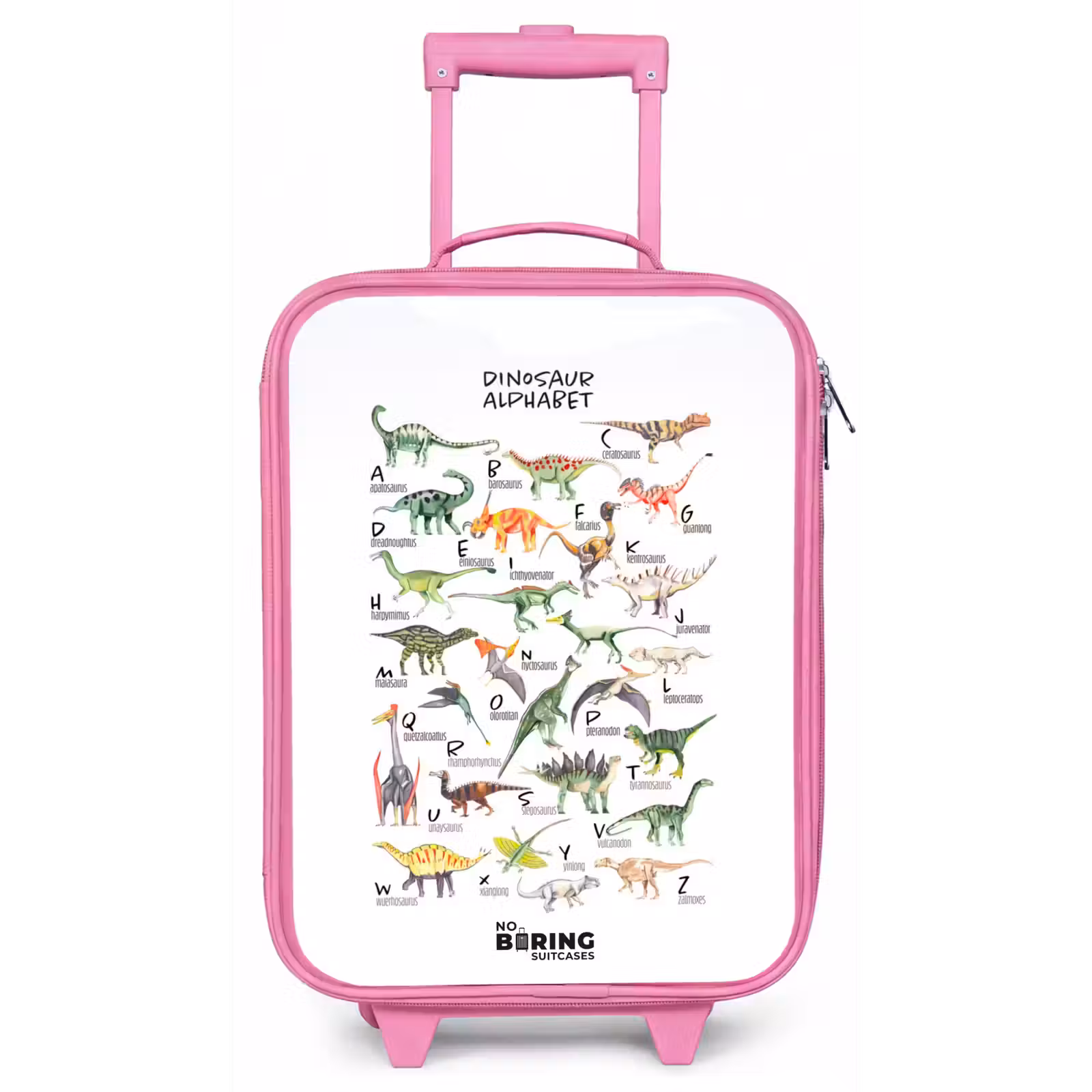 Kinderkoffer - Roze - Alfabet van dino's — 1