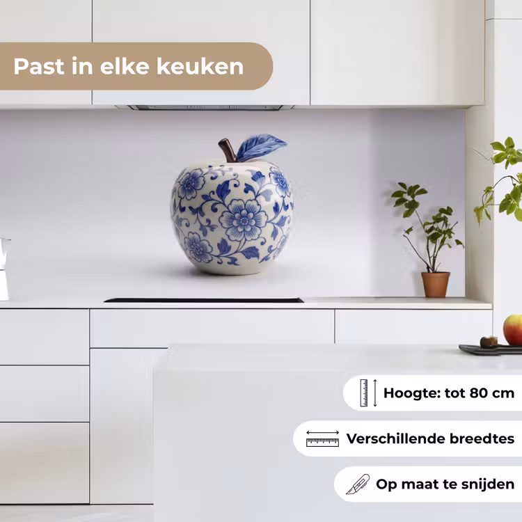 Keuken achterwand - Appel - Blauw - Klassiek — 7