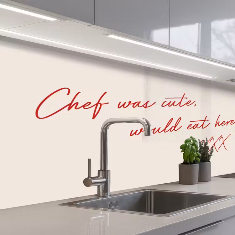 Keuken achterwand - Chef was cute would eat here agian — 2