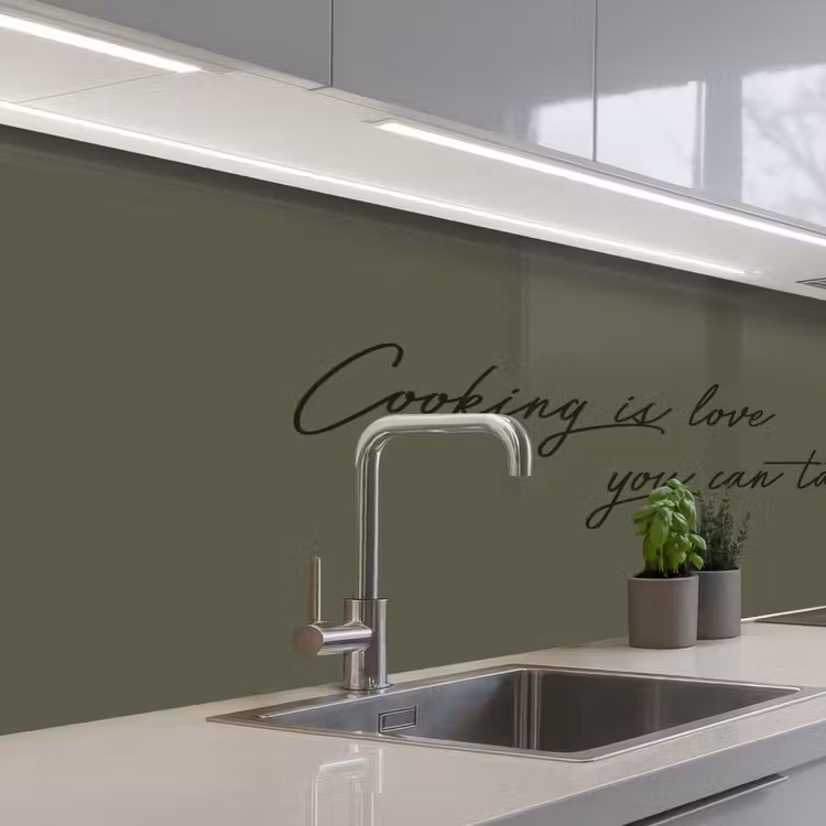 Keuken achterwand - Cooking is love you can taste — 2