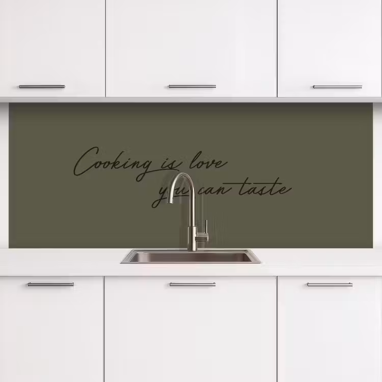 Keuken achterwand - Cooking is love you can taste — 4