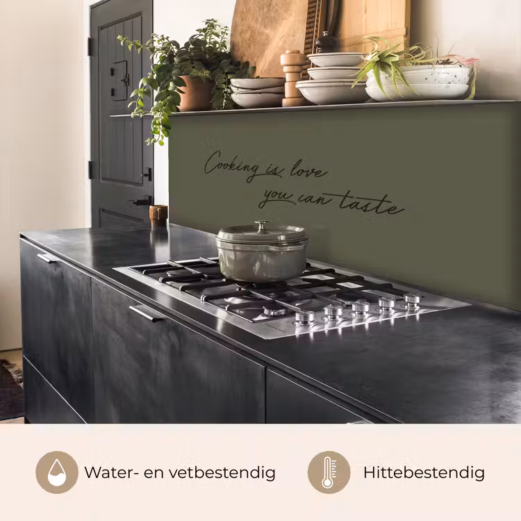 Keuken achterwand - Cooking is love you can taste — 5