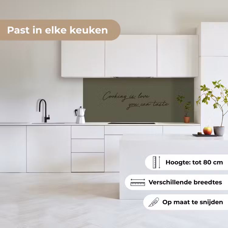 Keuken achterwand - Cooking is love you can taste — 7