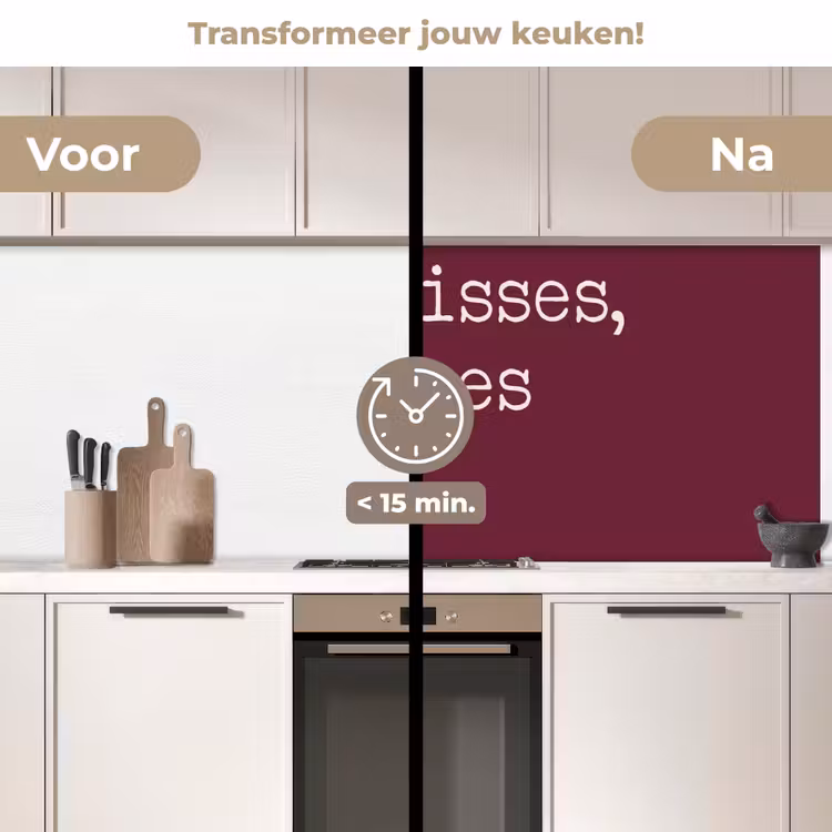 Keuken achterwand - Kitchen kisses, dirty dishes — 3