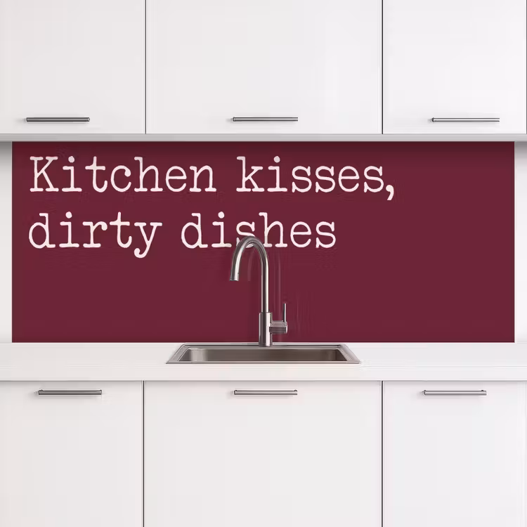Keuken achterwand - Kitchen kisses, dirty dishes — 4