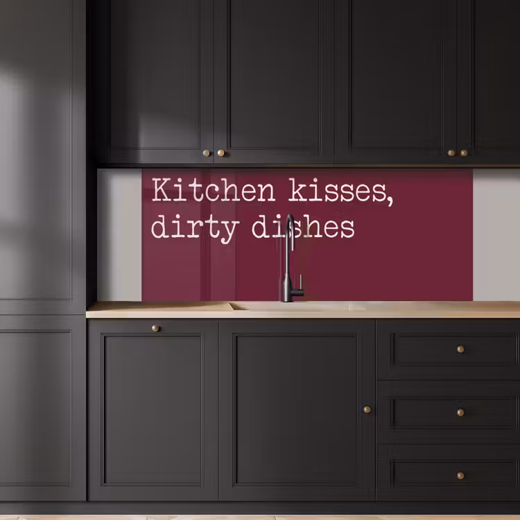 Keuken achterwand - Kitchen kisses, dirty dishes — 6