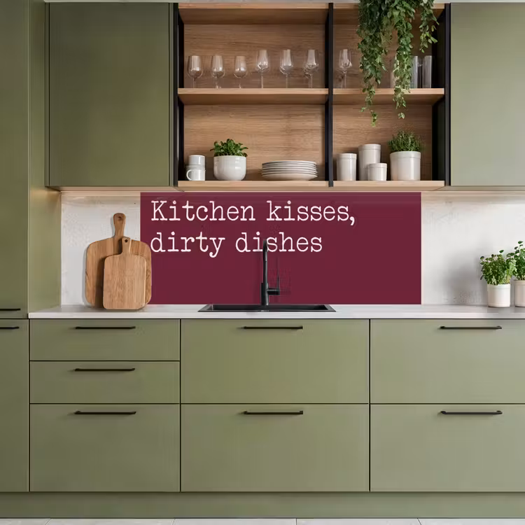 Keuken achterwand - Kitchen kisses, dirty dishes — 8
