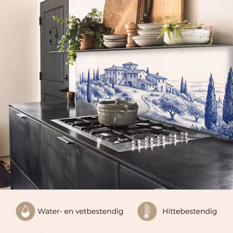 Keuken achterwand - Rustiek - Landgoed - Blauw — 5