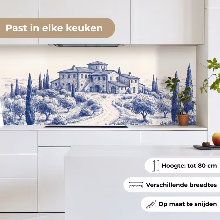 Keuken achterwand - Rustiek - Landgoed - Blauw — 7