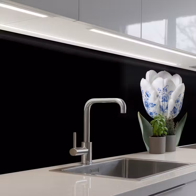 Keuken achterwand - Tulp - Patroon - Blauw — 2