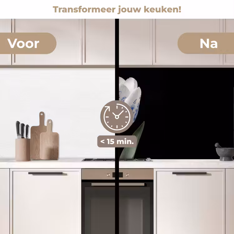 Keuken achterwand - Tulp - Patroon - Blauw — 3