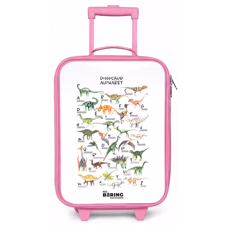 Kinderkoffer - Roze - Alfabet van dino's — 1