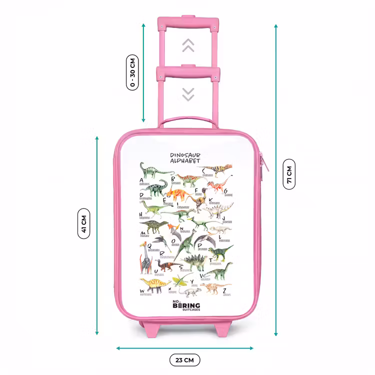Kinderkoffer - Roze - Alfabet van dino's — 5