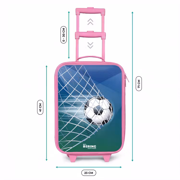 Kinderkoffer - Roze - Bal in het goal — 5