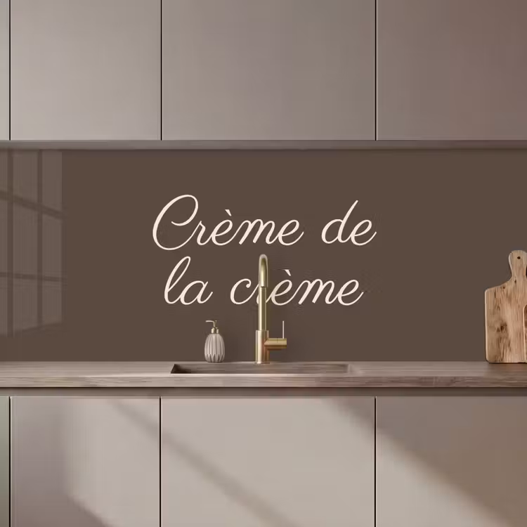 Keuken achterwand - Creme de la creme — 1