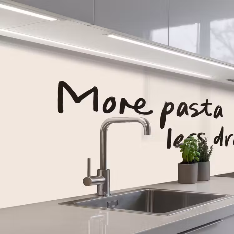 Keuken achterwand - More pasta less drama — 2