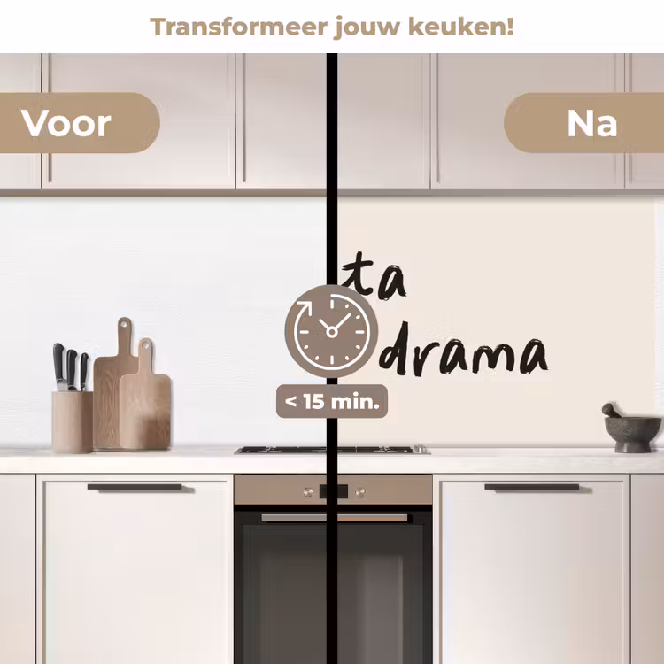 Keuken achterwand - More pasta less drama — 3