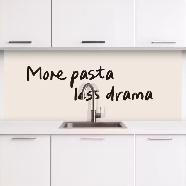 Keuken achterwand - More pasta less drama — 4