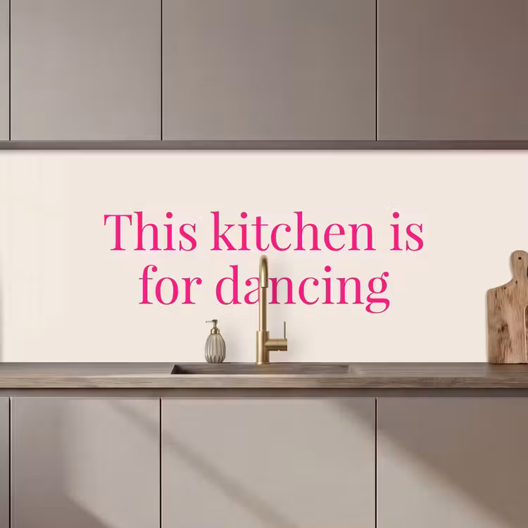 Keuken achterwand - This kitchen is for dancing — 1