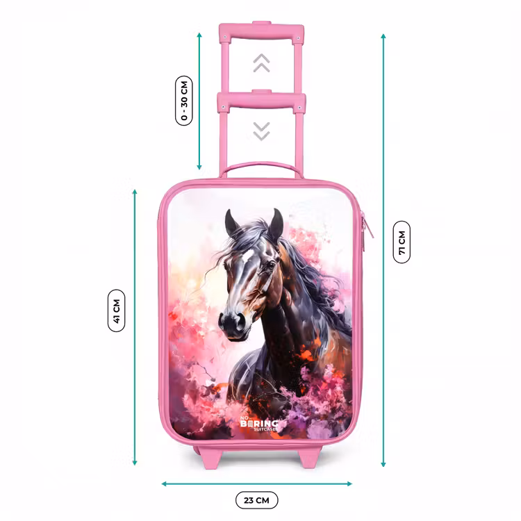 Kinderkoffer - Roze - Aquarel paard in kleurexplosie — 5