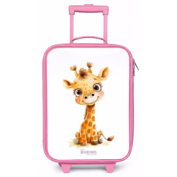Kinderkoffer - Roze - Baby giraffe — 1