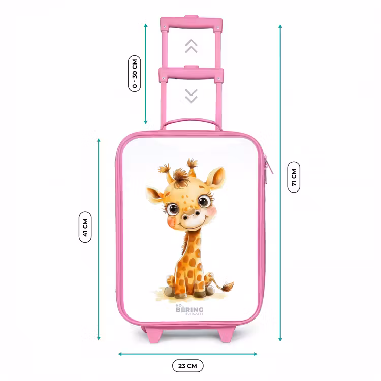 Kinderkoffer - Roze - Baby giraffe — 5