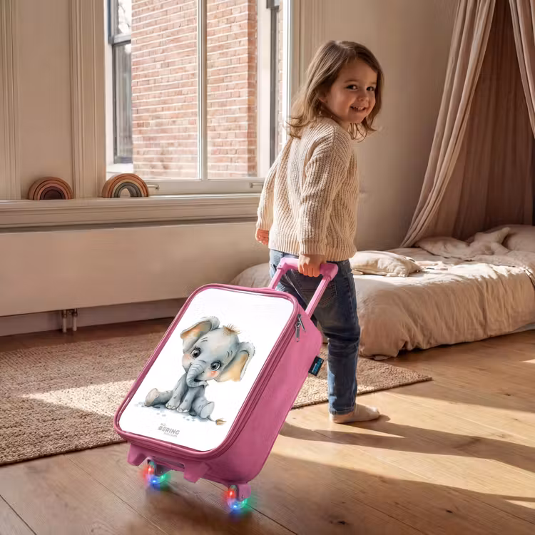 Kinderkoffer - Roze - Baby olifant — 3