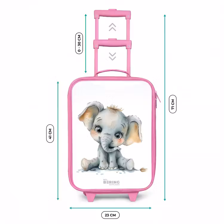 Kinderkoffer - Roze - Baby olifant — 5