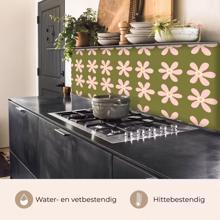 Keuken achterwand - Bloem - Modern - Groen — 5