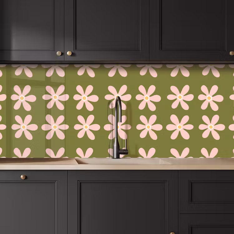Keuken achterwand - Bloem - Modern - Groen — 6