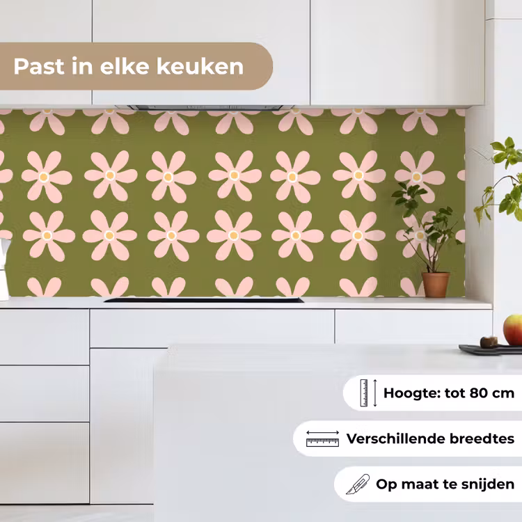 Keuken achterwand - Bloem - Modern - Groen — 7