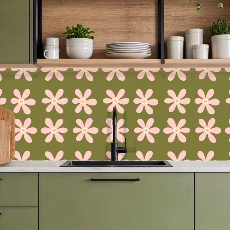 Keuken achterwand - Bloem - Modern - Groen — 8