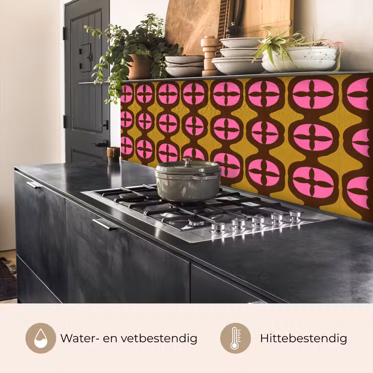 Keuken achterwand - Modern - Patroon - Roze — 5