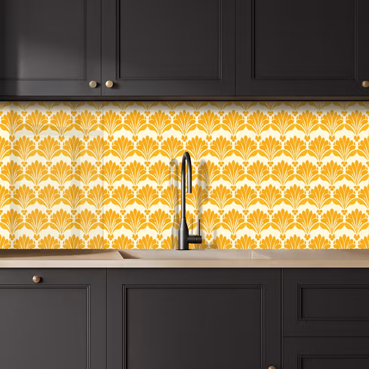 Keuken achterwand - Patroon - Motief - Geel — 6