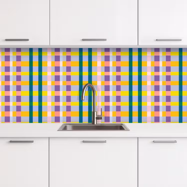 Keuken achterwand - Ruit - Patroon - Kleurrijk — 4