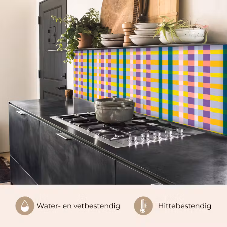 Keuken achterwand - Ruit - Patroon - Kleurrijk — 5