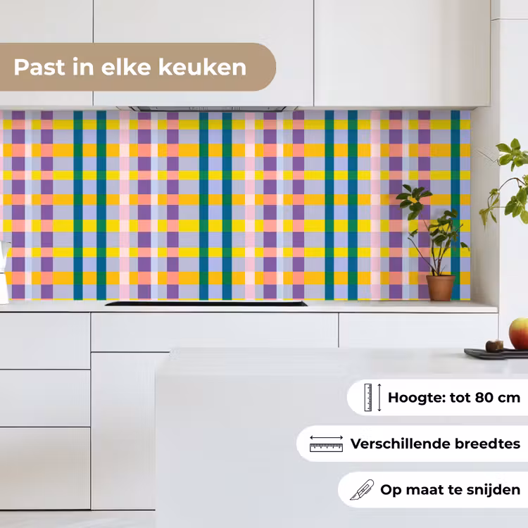 Keuken achterwand - Ruit - Patroon - Kleurrijk — 7