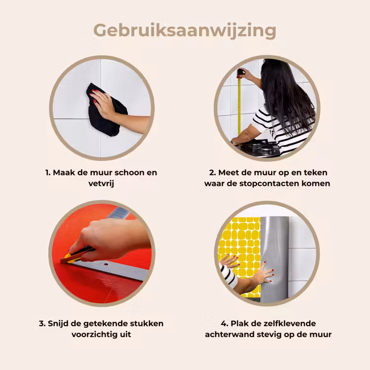 Keuken achterwand - Stippen - Modern - Geel — 9