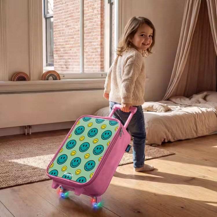 Kinderkoffer - Roze - All smiles groen — 3