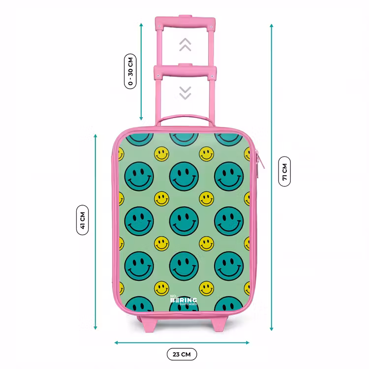 Kinderkoffer - Roze - All smiles groen — 5