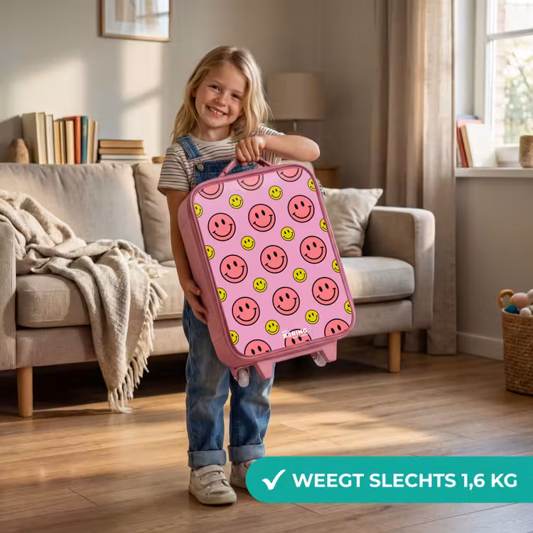 Kinderkoffer - Roze - All smiles roze — 2