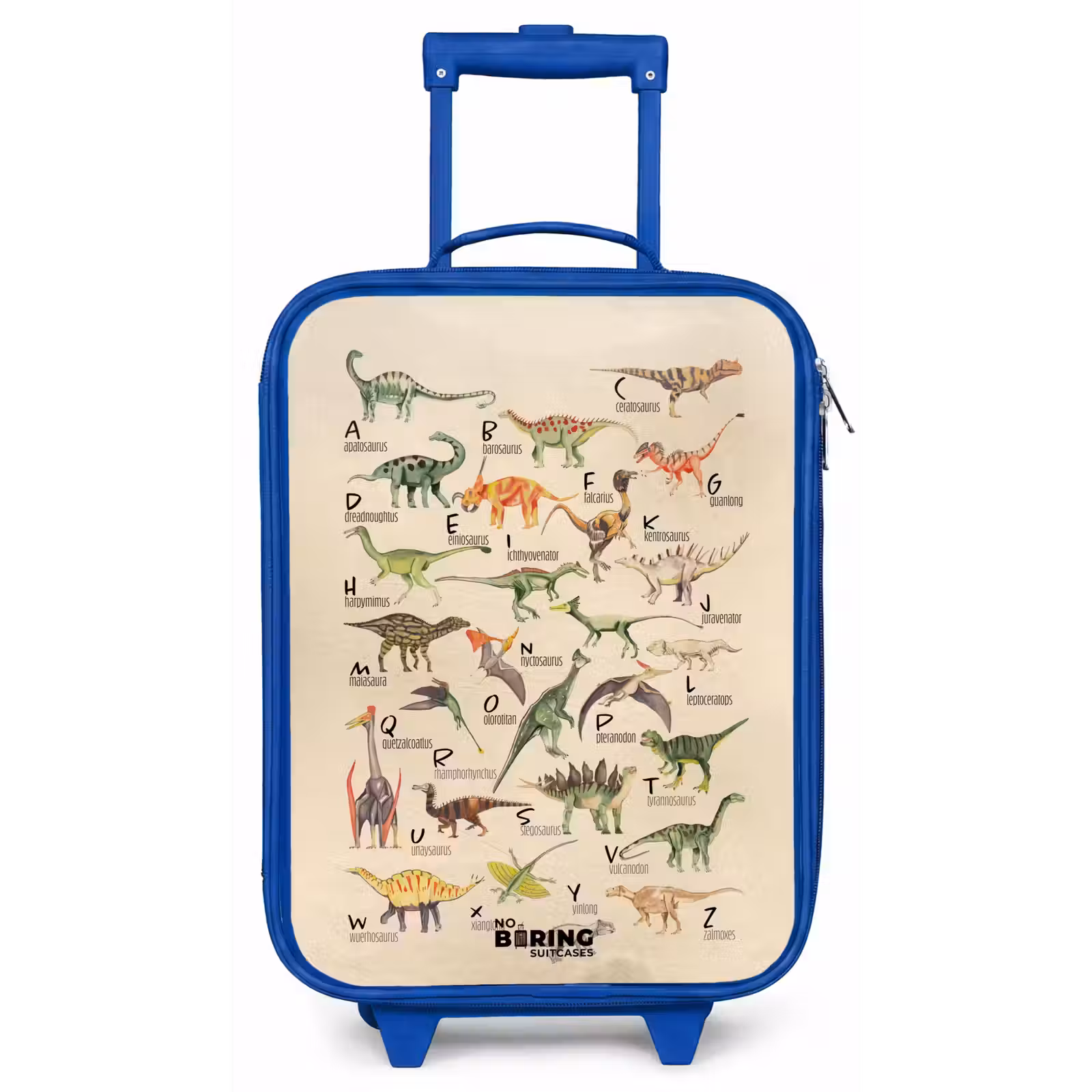 Kinderkoffer - Blauw - Dino alfabet — 1