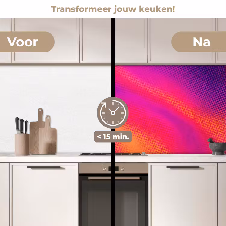 Keuken achterwand - Abstract - Patroon - Kleurverloop — 3