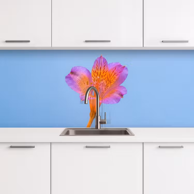 Keuken achterwand - Bloem - Detail - Kleurrijk — 4
