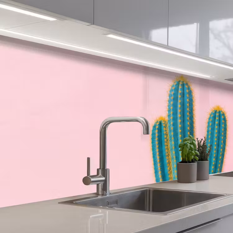 Keuken achterwand - Cactussen - Modern - Pastel — 2