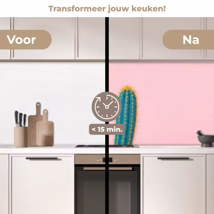 Keuken achterwand - Cactussen - Modern - Pastel — 3