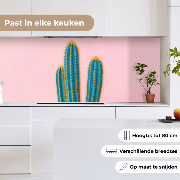 Keuken achterwand - Cactussen - Modern - Pastel — 7